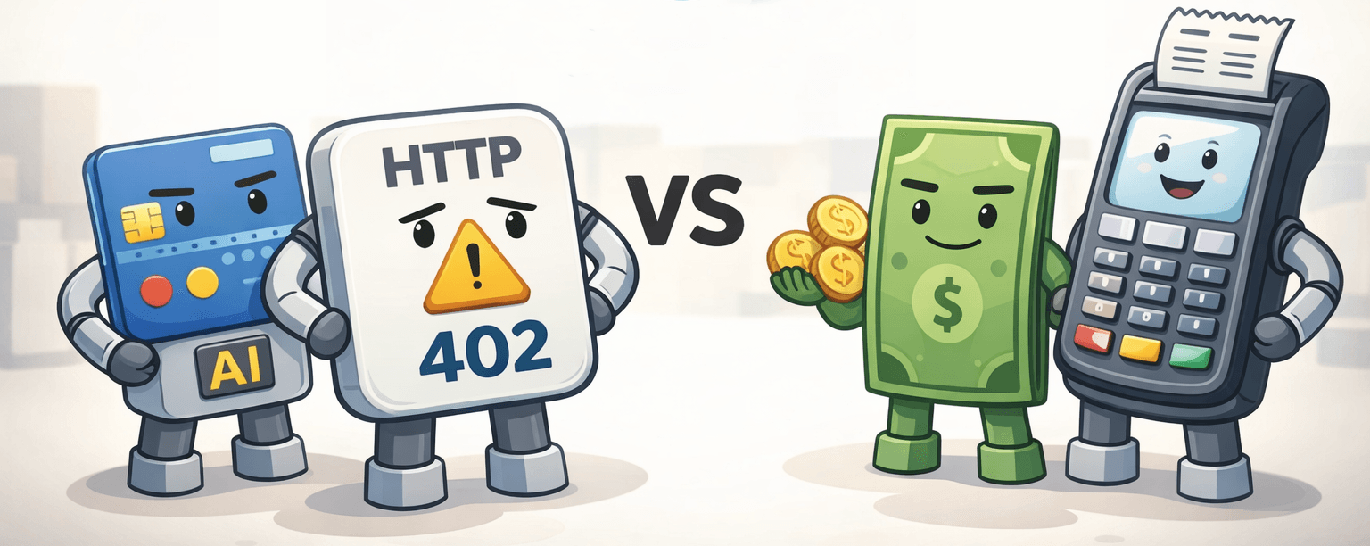 HTTP 402 (x402) vs Traditional Payment Methods